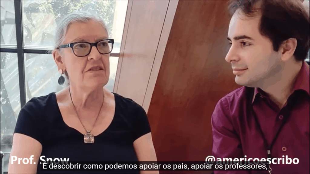 Americo Amorim e Catherine Snow conversam sobre como fazer valer saberes já conquistados na área de educação.